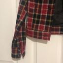 Rubbish Plaid Wool Coat with Sherpa Collar Photo 2