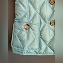 Talbots Talbot’s Quilted Ladies Button‎ Down Puffer Down Filled Vest in Aqua Sz S Photo 1