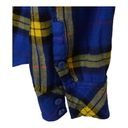 Nordstrom EUC B.P. Plaid Shirt  House Brand Blue and Yellow Top Sz XS Photo 2