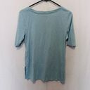 J.Jill  Pima Scoop-Neck Elbow-Sleeve Tee - Large Photo 5