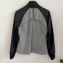 Lululemon  Var-City Bomber Jacket Black Silver-Gray Front Zip 8 Photo 1