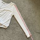 Hollister  California Long Sleeve White Tie Front Blouse | Size Large Photo 7