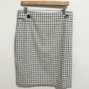 DKNY Windowpane Button Pencil Skirt Photo 0