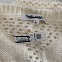 Madewell NWT  Diamond-Stitch Crewneck Crop Sweater Cream Photo 3