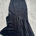 Ralph Lauren Polo  Sz4 Asymmetric Satin Midi Skirt Black - Formal, Black Tie Photo 6