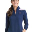 Vineyard Vines Stripe Shoulder Classic Shep Shirt Quarter Zip Sweatshirt Small Photo 0