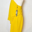 Halston Heritage Halston Mock Neck One Shoulder Dress Photo 3