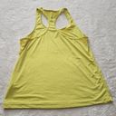 Zella Yellow Mesh Racerback Tank Photo 2