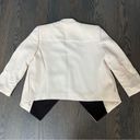 Alice + Olivia  White & Black Lined Cropped Blazer Photo 3