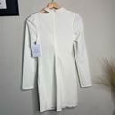 Alamour NEW  Dress Johanne Bustier Long Sleeve White Fitted Mini Dress Size XS Photo 5