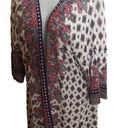 Chico's Chico’s Mixed Print Long Cardigan Size M/1 Boho Bohemian Printed Festival Fall Photo 0