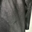 Marc New York  3 button black long genuine leather jacket Coat Lined size M Photo 5