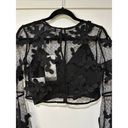 Endless Rose  Black Floral Lace Crop Top & Camisole Set Size Medium NWT 2 Pieces Photo 9