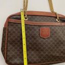 CELINE  Vintage Macadam Chain Shoulder Bag Leather PVC interior monogram brown Photo 3