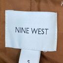 Nine West  Women's Jacket Sz S Brown Moto Faux Leather Coat Photo 6