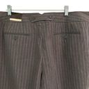 Lane Bryant  pinstripe cropped wide leg trousers womens 22 gray clasp closure New Photo 3