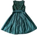 Jessica Howard Green Sleeveless Cocktail Dress Size 6 Petite Photo 2