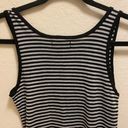 Michael Stars  Grey & Black Striped Tank Top One Size Fits Most Photo 5