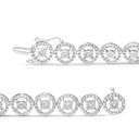 Brilliance Haus of  Sterling Silver 1/2 Cttw Diamond Nested Set 7" Link Bracelet Photo 2