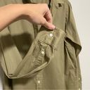 Everlane  Khaki Colored 100% Cotton Button Front Blouse Photo 5