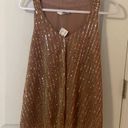 Essue Limited Time Sale NWT Gold Sequined Blouse Photo 1