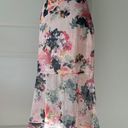 Bebe NWT  print ankle crop maxi skirt pink floral Photo 0