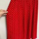 American Vintage Vintage Alfred Dunner Red and White Polka Dot Pleated Midi Skirt - Size 14 Photo 2