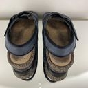 Ecco Women’s Navy Blue Nubuck Leather Cosmos Dual Strap Cork Hiking Sandals Photo 5