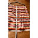 Talbots  Multicolor Stripe Linen Pencil Skirt Size 6 Photo 2