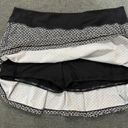 Lululemon  Pace Rival Black & White Print Tennis Skirt Size 10 EUC Photo 4