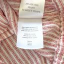 Rails Marti Scarlet Stripe Button Front Linen Blend Blouse Photo 11