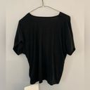 Chicwish NWT  V-neck Short Sleeve Soft Flowy Blouse Top Size Black XL Photo 3