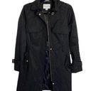 Cole Haan  Signature black trench Rain coat size S/P Photo 0