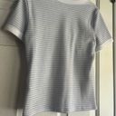 Hollister blue and white waffle baby tee Photo 1