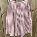 Oleg Cassini Vintage  Knee Length Striped Lightweight A-line Skirt Photo 0