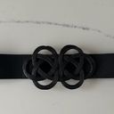 BCBGMAXAZRIA Knot Stretch Belt in Black Size M/L Photo 4