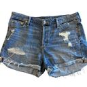 Abercrombie & Fitch Women’s  distressed cut off high rise denim shorts size 32 Photo 0