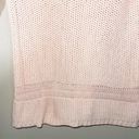 Ann Taylor LOFT 100% Cotton Light Pink Knit Tunic Sweater Photo 4