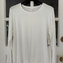 Nine West  T-Shirt Women XXL White Stretch Polyester Pullover New Long Sleeve Photo 7