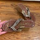 Sam Edelman  Wedge Sandals Brown Animal Print size 8 Photo 4