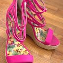 Charlotte Russe Hot Pink Wedges  Photo 0