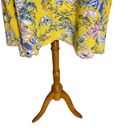 Hyped Unicorn Cold Shoulder Blouse Yellow Size L Bohemian Coastal Cottage Floral Photo 7