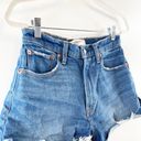 Abercrombie & Fitch  The Cutoff Shorts High Rise Curve Love Dark Wash Blue 26 / 2 Photo 5