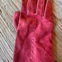 Red Lined leather Gloves size M Photo 6