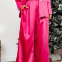 VICI NWT Satin Embellished Pocketed Blazer & Wide Leg Pants Photo 5