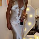 Oh Polly Champagne Maxi Dress Gold Size 4 Photo 0