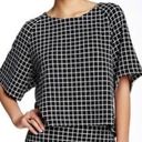 Bobeau  Grid Patterned Boxy Crop Top Photo 0