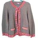 J.Jill  Linen Granny Square Crochet Cardigan Size Small Photo 1