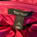 White House | Black Market WHBM Pink/Black Satin Strapless Rhinestone Bodycon Pencil Dress Size 4 Photo 7