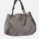 Jessica Simpson  Womens Malena Beige Gray Scalloped Tote Handbag Purse Large Photo 0